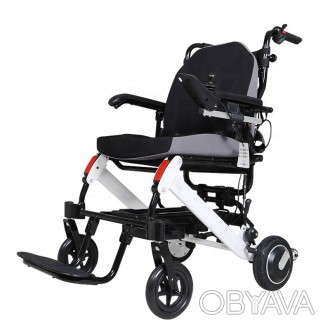 Коляска инвалидная легкая D6033 – комфортная коляска с электроуправлением для лю. . фото 1