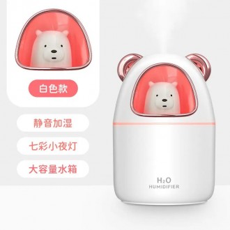 Увлажнитель воздуха Bear Humidifier H2O USB медвежонок на 300мл. Цвет: белый. Хмельницкий. фото 1 Увлажнитель воздуха Bear Humidifier H2O USB медвежонок на 300мл. Цвет: белый. Хмельницкий. фото 1