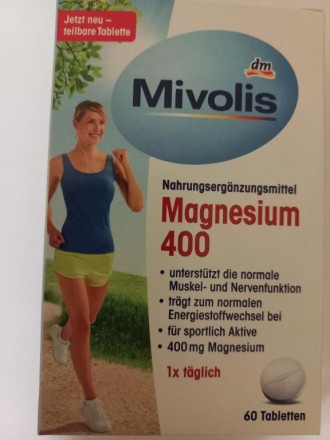 Magnesium 400 (коробка) 60 табл.
Магній 400, 60 таблеток, 45г

Інформація про. . фото 2
