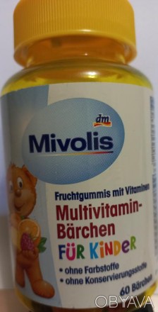 Multivitamin-Barchen fur kinder (банка) 60 ведмедиків.
Ведмедики мультивітамінн. . фото 1