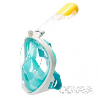 Маска повнолицев для снорклинга, підводного плавання Tribord Freebreath. Колір: