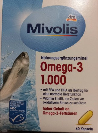 Omega-3 1000 60 капсул. Омега-3 1000, 60 капсул, 85 г.

Омега-3 внесок у норма. . фото 2