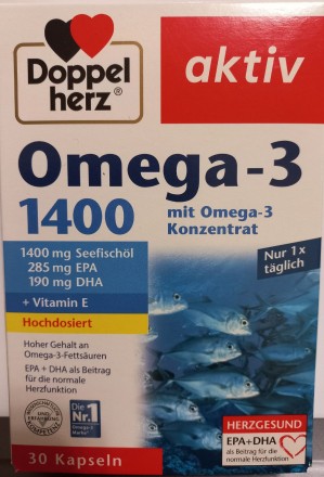 Omega-3 1400 30 капсул. Омега-3 1400 капсул 30 шт., 59,2 г

Інформація про тов. . фото 2