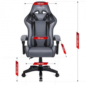 Комп'ютерне крісло Hell's HC-1007 - безкомпромісна пропозиція для спеціальних за. . фото 6