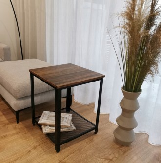 
	Практичный двухуровневый стол со стальным каркасом для гостиной, комнаты или с. . фото 3
