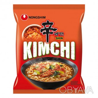 Nongshim Kimchi - это вкусный, ароматный и пряный корейский рамен. Именно он соч. . фото 1