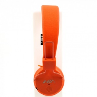 Беспроводные Bluetooth Наушники с MP3 плеером NIA-X2 Радио блютуз Оранжевые
Люби. . фото 5