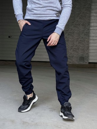 Мужские брюки Softshell 'Basic' теплые штаны на микрофлисе с карманами и на манж. . фото 3