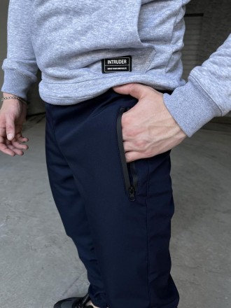 Мужские брюки Softshell 'Basic' теплые штаны на микрофлисе с карманами и на манж. . фото 9