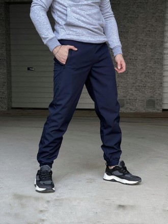 Мужские брюки Softshell 'Basic' теплые штаны на микрофлисе с карманами и на манж. . фото 4