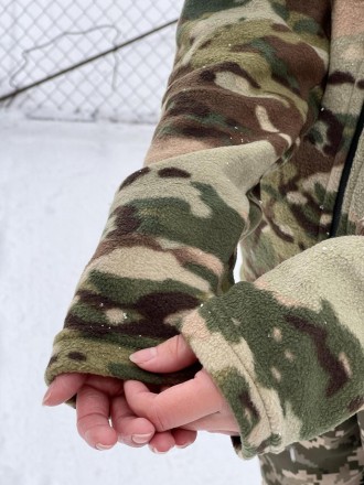 Тактическая флисовая кофта на змейке армейская женская флиска для военных ВСУ во. . фото 8