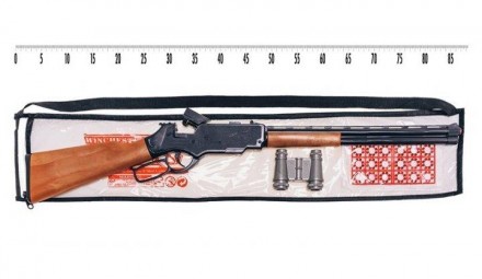 
Гвинтівка "Winchester" з пістонами та біноклем, в сумці 86*15*3 см, 248 Гвинтів. . фото 2