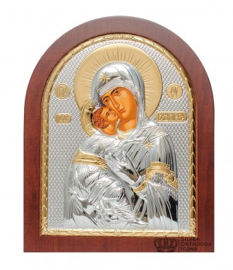 Икона Владимирская Божья Матерь в серебре
Купить икону Владимирской Богородицы н. . фото 2