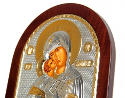 Икона Владимирская Божья Матерь в серебре
Купить икону Владимирской Богородицы н. . фото 9