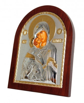 Икона Владимирская Божья Матерь в серебре
Купить икону Владимирской Богородицы н. . фото 5