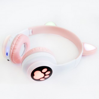 Дитячі навушники з вушками Cat ear headphones VZV-23M
Бездротові навушники світн. . фото 3