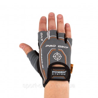 Перчатки для фитнеса и тяжелой атлетики Power System PS-2250E Pro Grip EVO Grey . . фото 24