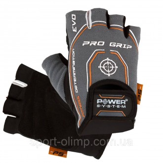 Перчатки для фитнеса и тяжелой атлетики Power System PS-2250E Pro Grip EVO Grey . . фото 2