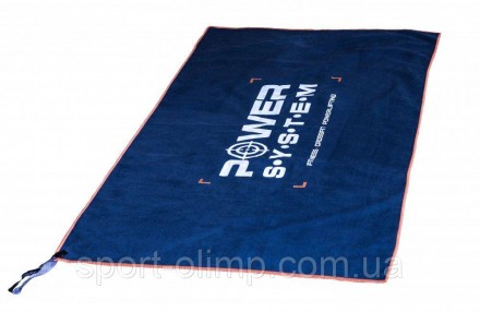 Полотенце для фитнеса и спорта Power System PS-7005 темно-синій 100*50см
Спортив. . фото 2