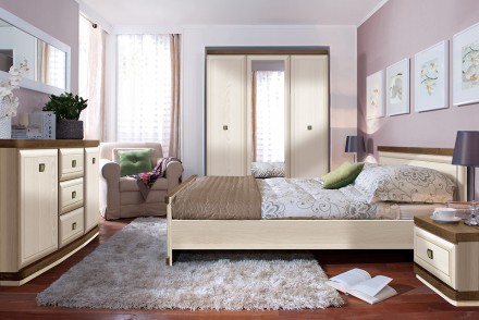 Спальный гарнитур Орегон БРВ-Украина Сосна Аризонская/Дуб Больцано. Киев. фото 1