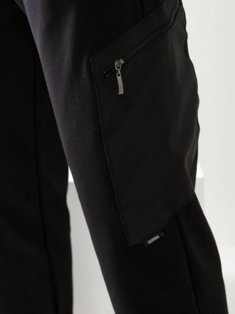 Мужские спортивные брюки, низ брюк на резинке, выполнены из трикотажа двунить пе. . фото 9