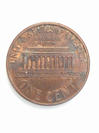 #677 США 1 цент 1989 Лінкольн Цент (Мітка монетного двору: "D" - Денве. . фото 3