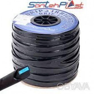 ЛЕНТА КАПЕЛЬНОГО ПОЛИВА SANTEHPLAST 1000М. (30СМ) С ПЛОСКИМ ЭМИТТЕРОМ