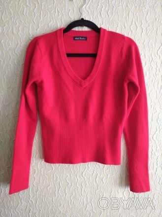 Красный женский свитер,кофточка,джемпер,пуловер на худеньких
