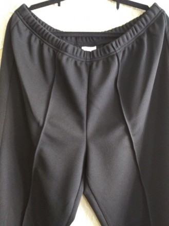 Новые черные штаны зауженные к низу, ткань в рубчик, наш р.54-154 и р.54-160, Вь. . фото 7