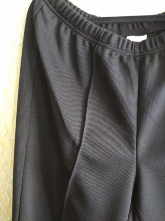 Новые черные штаны зауженные к низу, ткань в рубчик, наш р.54-154 и р.54-160, Вь. . фото 8