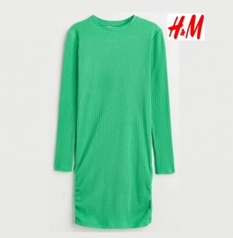 Трикотажное платье H&M с длинными рукавами в рубчик.
Состояние: новое с бир. . фото 3
