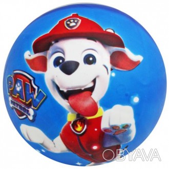 Прочный резиновый мячик с изображением героя популярного детского мультсериала ". . фото 1