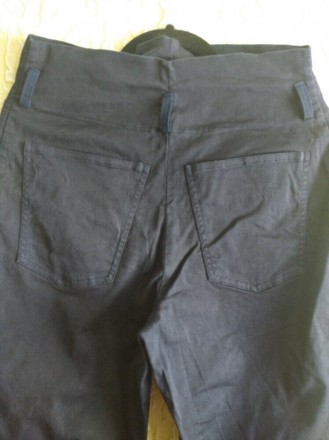Плотные коттоновые стрейчевые штаны,брюки, р.42, Италия.
Цвет - синий, ткань пр. . фото 5