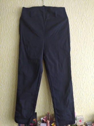 Плотные коттоновые стрейчевые штаны,брюки, р.42, Италия.
Цвет - синий, ткань пр. . фото 2