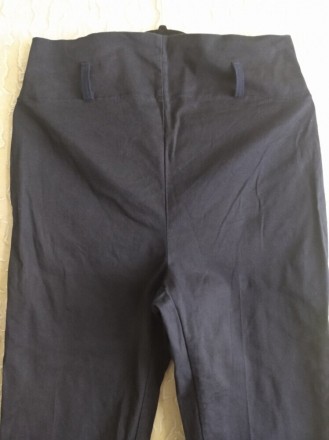 Плотные коттоновые стрейчевые штаны,брюки, р.42, Италия.
Цвет - синий, ткань пр. . фото 4