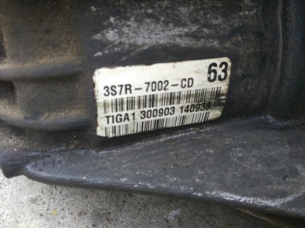 Коробка передач 6-ст 3S7R-7002-CD 63 Форд Мондео 2.0TDCI.  3S7R-7F096-BA.
Б/в в. . фото 9