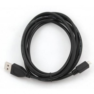 Дата кабель USB 2.0 AM to Micro 5P 3.0m Cablexpert (CCP-mUSB2-AMBM-10) - качеств. . фото 3