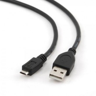 Дата кабель USB 2.0 AM to Micro 5P 3.0m Cablexpert (CCP-mUSB2-AMBM-10) - качеств. . фото 2