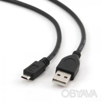 Дата кабель USB 2.0 AM to Micro 5P 3.0m Cablexpert (CCP-mUSB2-AMBM-10) - качеств. . фото 1