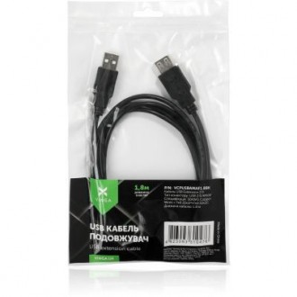 Тип - удлинитель; тип Вход - USB 2.0 (AM); тип Выход - USB 2.0 (AF); длина - 3 м. . фото 5