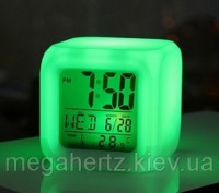  Часы хамелеон с термометром будильник ночник Всем давно известен популярный буд. . фото 9