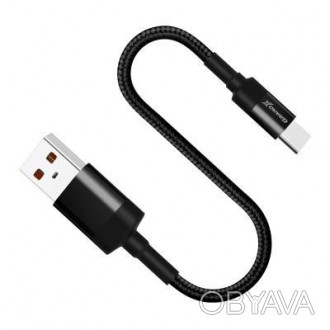 Тип - кабель; тип Вход - USB 2.0; тип Выход - USB Type-C; длина - 0.2 м; Номинал. . фото 1