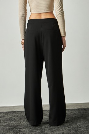 Жіночі брюки Stimma Ленді. Стильні, широкі, жіночі брюки зі складками, з костюмн. . фото 5