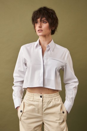 Жіноча сорочка Stimma Крістен. Ця стильна, укорочена сорочка стане чудовою основ. . фото 2
