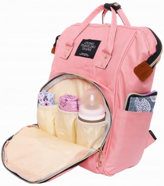 Рюкзак-сумка для мам Living Traveling Share розовый
Универсальный рюкзак для мам. . фото 7