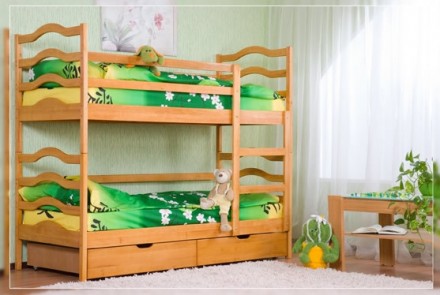 Замовити від виробника двоярусне дитяче ліжко Софія - Дом Лео
Двох'ярусне ліжко . . фото 2