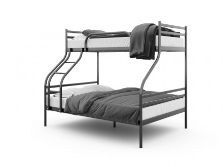 Двоярусна тримісна ліжко Смарт (Smart) Метакам - купити з доставкою
Матеріал: ме. . фото 2