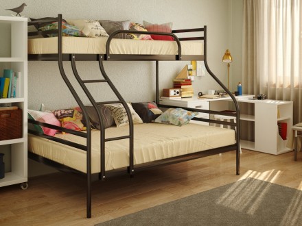 Двоярусна тримісна ліжко Смарт (Smart) Метакам - купити з доставкою
Матеріал: ме. . фото 3