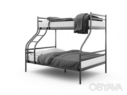 Двоярусна тримісна ліжко Смарт (Smart) Метакам - купити з доставкою
Матеріал: ме. . фото 1