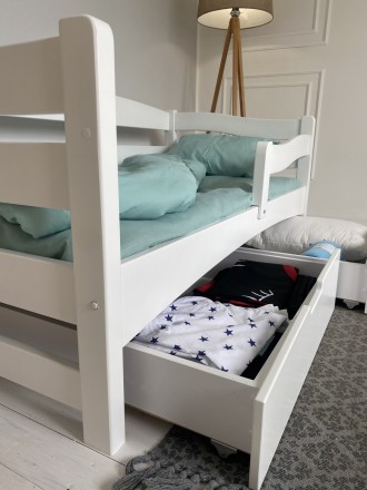 Дитяче ліжко Афіна / Afina ТМ Гойдалка з масиву бука + ящики
	Спальне місце: 160. . фото 4